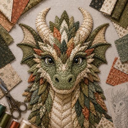 🐉✨Dragon Patchwork DIY Kit