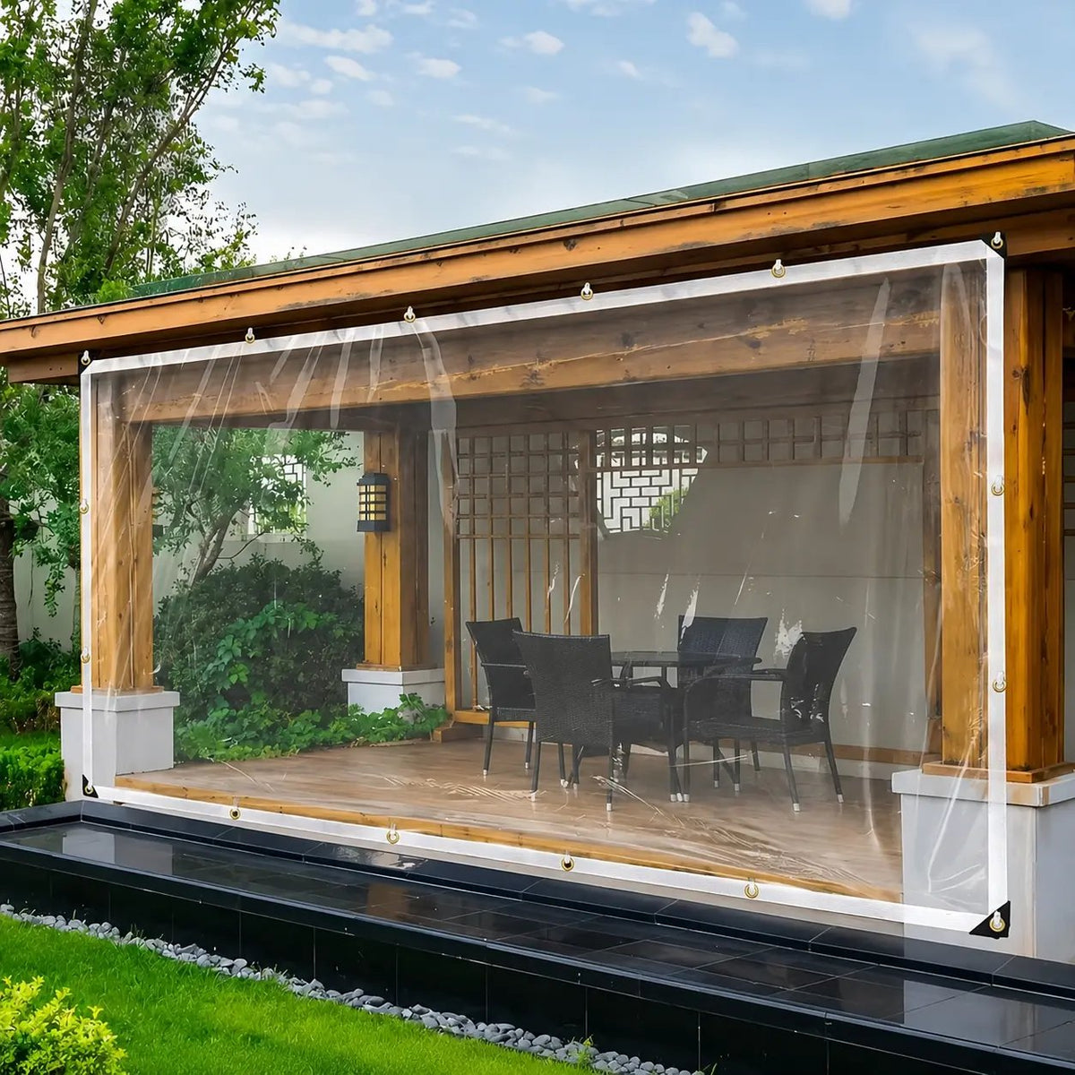 🌿 10×13 FT Clear Waterproof Tarp