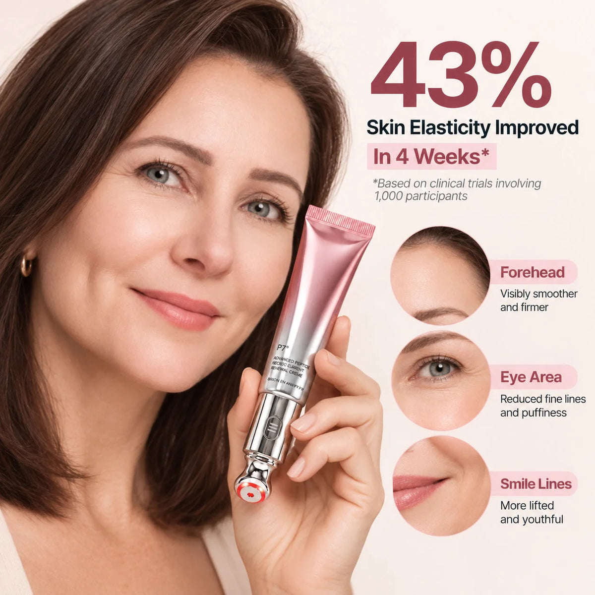 ✨ P7 Eye Renewal Crème™ – 3-in-1 Red Light & EMS Eye Treatment for Fine Lines, Puffiness & Dark Circles