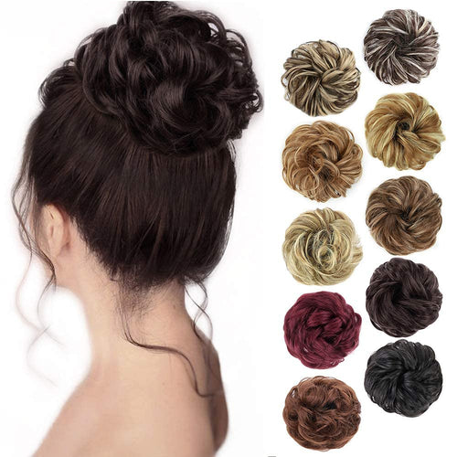 Voluminous Curly Messy Bun Scrunchie for Women