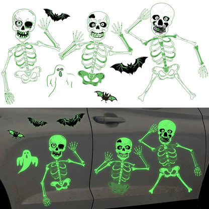 🎃 Luminous Halloween Magnetic Decor Set for Cars & Garage Doors 👻✨