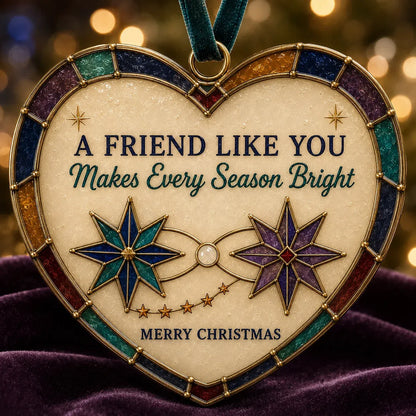 ⏳ Last Day 49% OFF – ❤️ Christmas Heart Ornament Collection | 7 Stained-Glass-Inspired Designs with Meaningful Messages for Mom, Grandma, Sister, Teachers, Coworkers, Neighbors & Friends 🎄