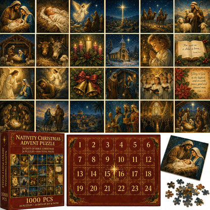 🔥Last Day 49% OFF - 🎄✝️Nativity Christmas Advent Puzzle