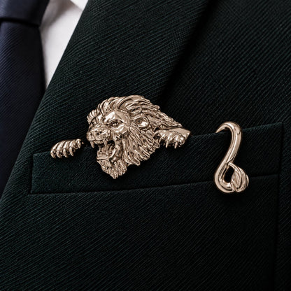 ✨ Luxury Sculpted Animal Brooch – Premium Statement Piece for Suits & Blazers