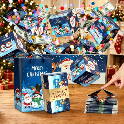 🎁 LAST DAY 49% OFF – Pop-Up Surprise Gift Box | Exploding Confetti Gift Box with 6 Flying Cubes, Matching Gift Bag & Hidden Space for Cash, Jewelry or Keepsakes ✨