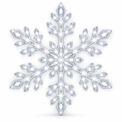 ❄️ 12PCS LED Snowflake Wall Lights – Peel & Stick Winter Wonderland Christmas Decor🎄