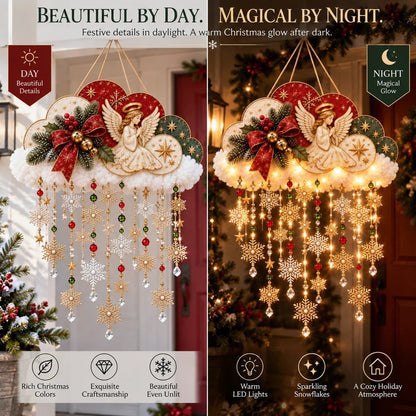 🔥Buy 2 Get 20% OFF🔥✨ Angelic Christmas Snowfall Cloud – Lighted Hanging Holiday Decor☁️✨