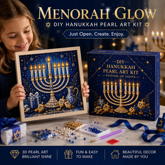 🎁Last Day 49% OFF - 🕎✨DIY Hanukkah Pearl Art Kit