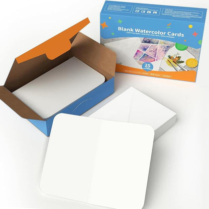 🔥LAST DAY 50% OFF - 🌈Blank Watercolor Cards and Envelopes | Create Christmas Cards That Feel Truly Personal 🎄❤️