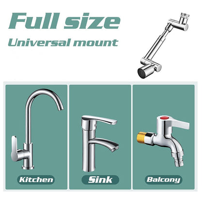 3D Filter Faucet Set - Multi-Angle Swivel Faucet Aerator with 3 Included Filter