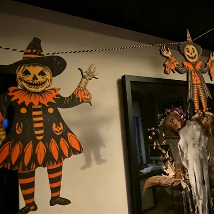 🔥 Hot Sale 49% OFF!!⚡ - 🎃Vintage Halloween Wooden Wall Hanging Set