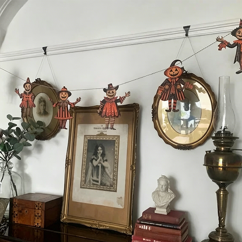 🔥 Hot Sale 49% OFF!!⚡ - 🎃Vintage Halloween Wooden Wall Hanging Set