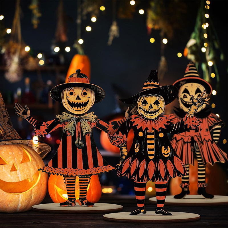 🔥 Hot Sale 49% OFF!!⚡ - 🎃Vintage Halloween Wooden Wall Hanging Set