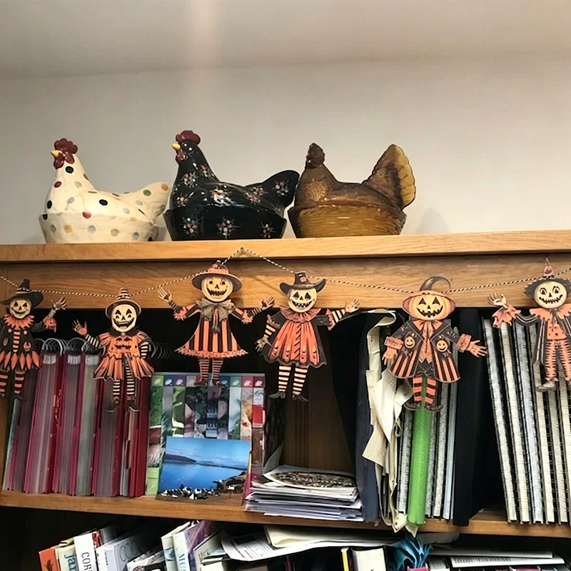 🔥 Hot Sale 49% OFF!!⚡ - 🎃Vintage Halloween Wooden Wall Hanging Set
