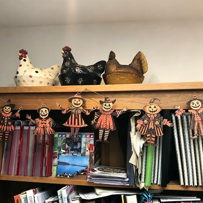 🔥 Hot Sale 49% OFF!!⚡ - 🎃Vintage Halloween Wooden Wall Hanging Set